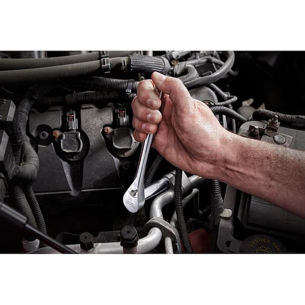 Milwaukee - 3/8 in. Drive SAE/Metric Ratchet and Socket Mechanics Tool Set (60-Piece)