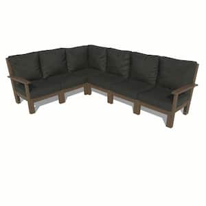 Bespoke Deep Seating 6-Piece Plastic Outdoor Sectional Sofa Set with Cushions