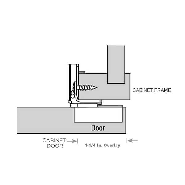 1-1/2 in. Overlay (35 mm) 110-Degree Soft-Close Face Frame Cabinet Hinge (12-Pair) 1-1/2 in. Overlay (35 mm) 110-Degree Soft-Close Face Frame Cabinet Hinge (12-Pair)
