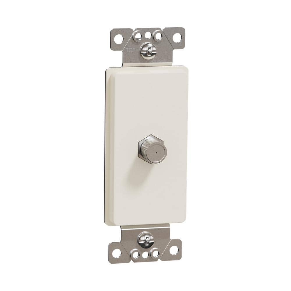 X Series 1-Gang Standard Coaxial CATV F Coupler Decorator Strap Wall Plate Matte Light Almond price history on PriceWatchPro