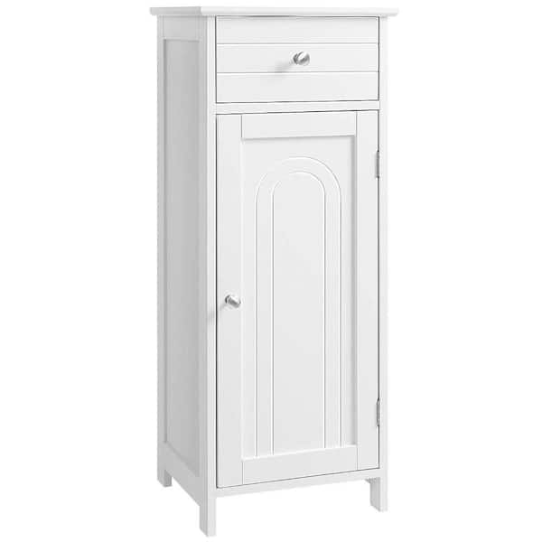 Benjara Ready to Assemble 11.8 in. W x 34.3 in. H 13.8 in. L White