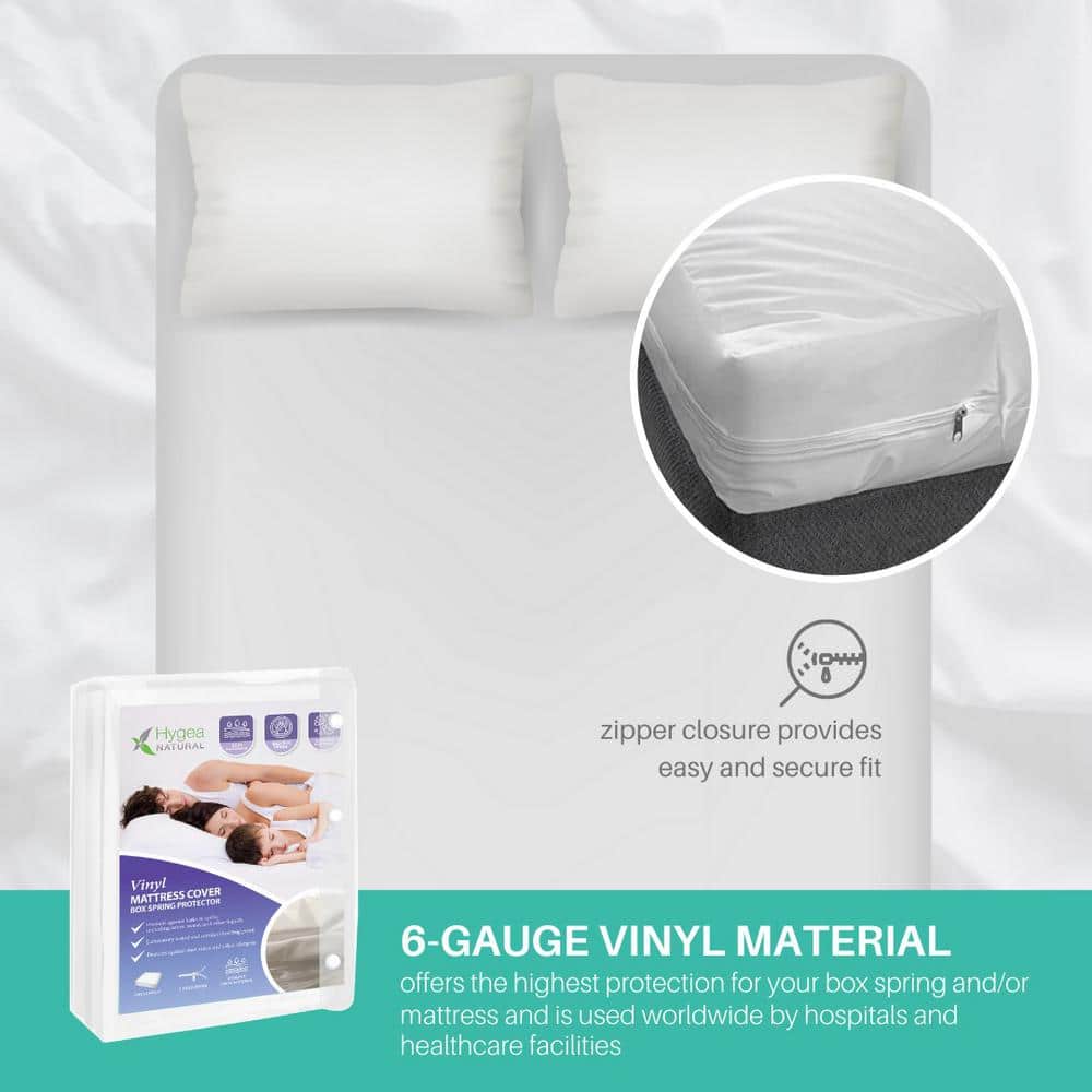 Full Size Waterproof Vinyl Mattress and Box Spring Protector