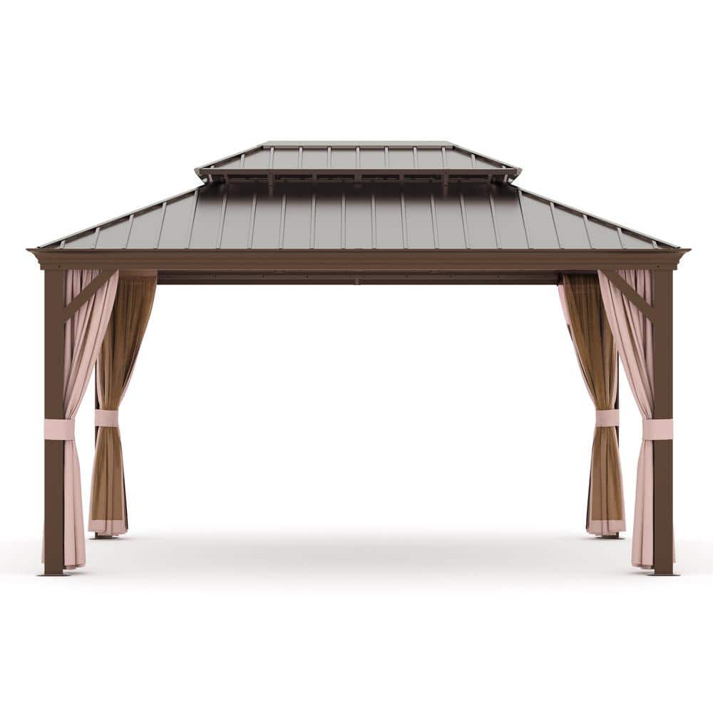 Reviews for Gardenbee 10 ft. x 12 ft. Aluminum Outdoor Gazebo with