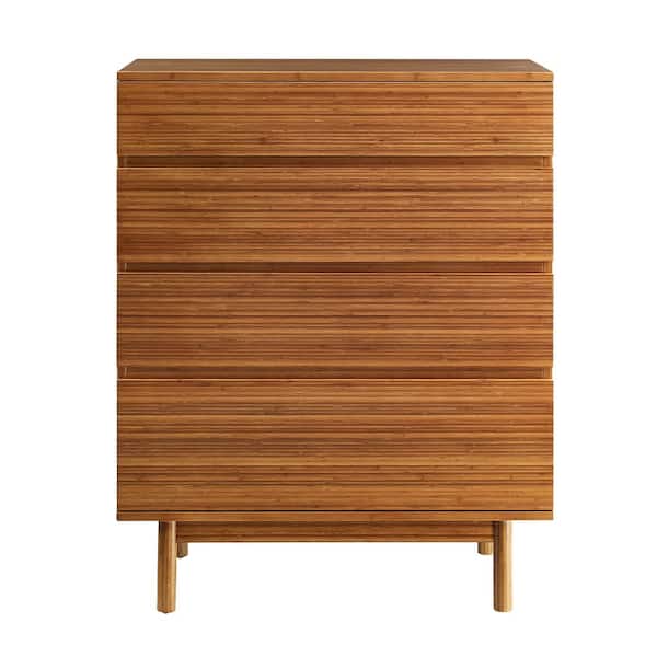 Unbranded Hansen Copper 4-Drawer 34 in. Chest of Drawers
