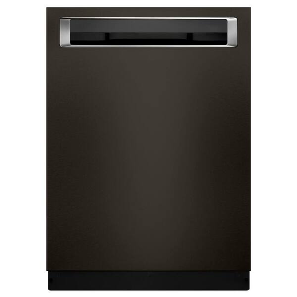 KitchenAid Top Control Built-In Tall Tub Dishwasher in Black Stainless with Fan-Enabled PRODRY and PrintShield, 39 dBA