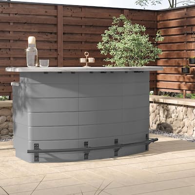 Backyard Oasis Resin Plastic Outdoor Bar