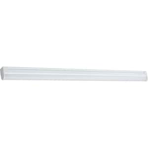 1-Light Integrated LED Indoor White Aluminum Linear Under Cabinet Display Light with White Acrylic Lens/Tube