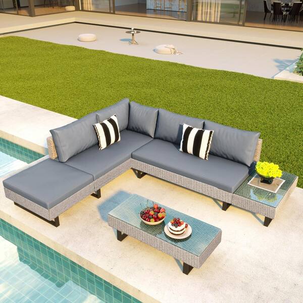 Modern Patio Sectional Sofa