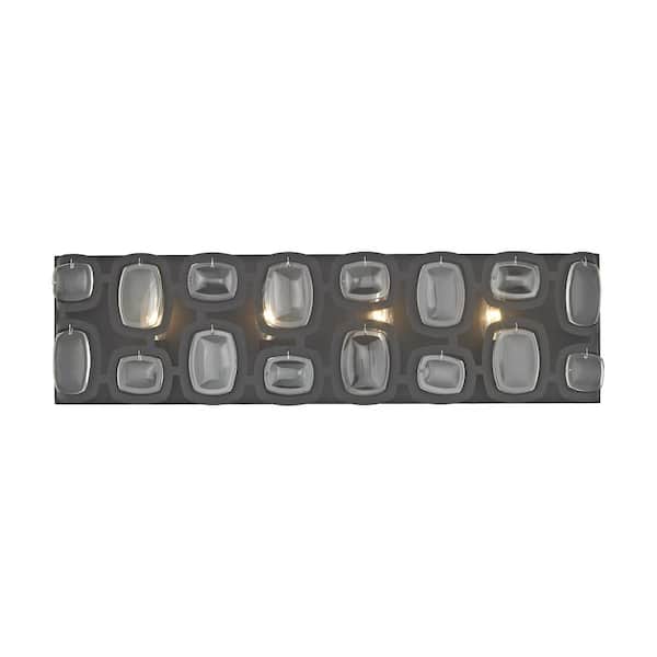 Titan Lighting Monserrat 4-Light Oil Rubbed Bronze with Clear Glass Bath Light