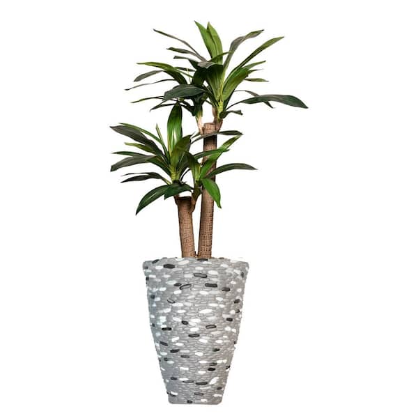 VINTAGE HOME 43" High Artificial Corn Plant With Fiberstone Planter