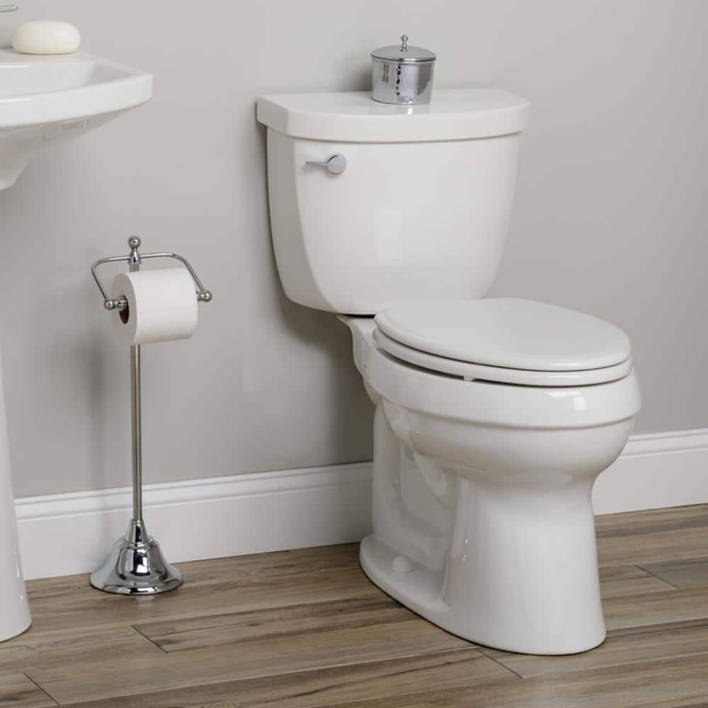 UPC 073088146793 product image for Jamestown Elongated Never Loosens Enameled Wood Closed Front Toilet Seat in Whit | upcitemdb.com