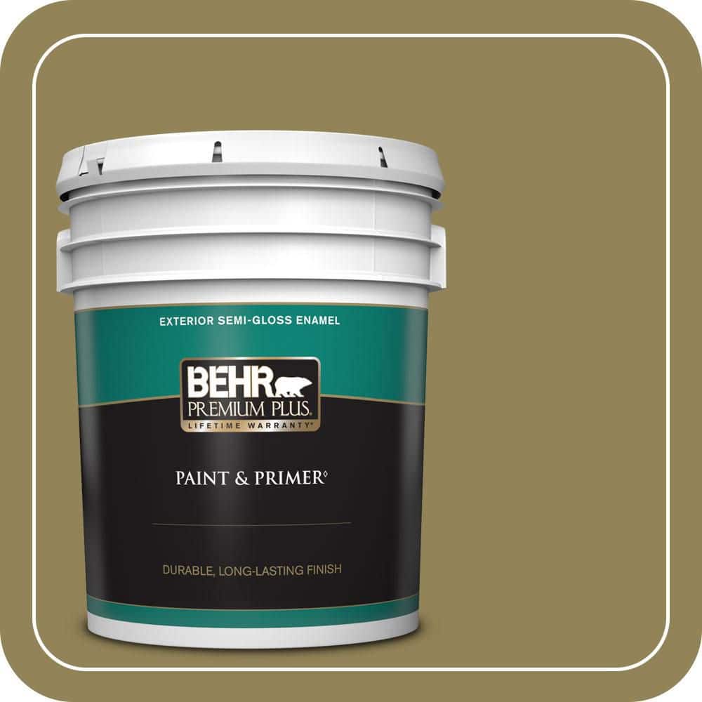 5 gal. #S330-6 Dash of Oregano Semi-Gloss Enamel Exterior Paint & Primer price history on PriceWatchPro