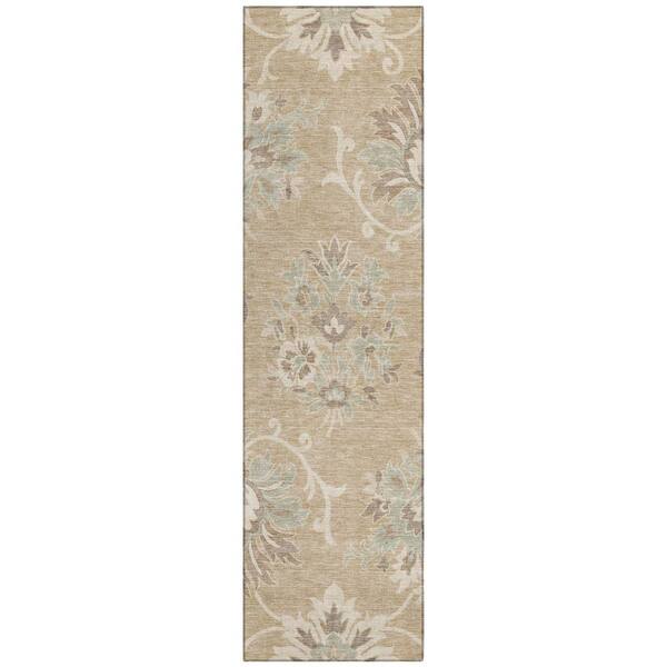 Chantille Machine Washable Indoor/Outdoor Abstract ACN3133 Dune 2 ft. x 7 ft. Runner Rug