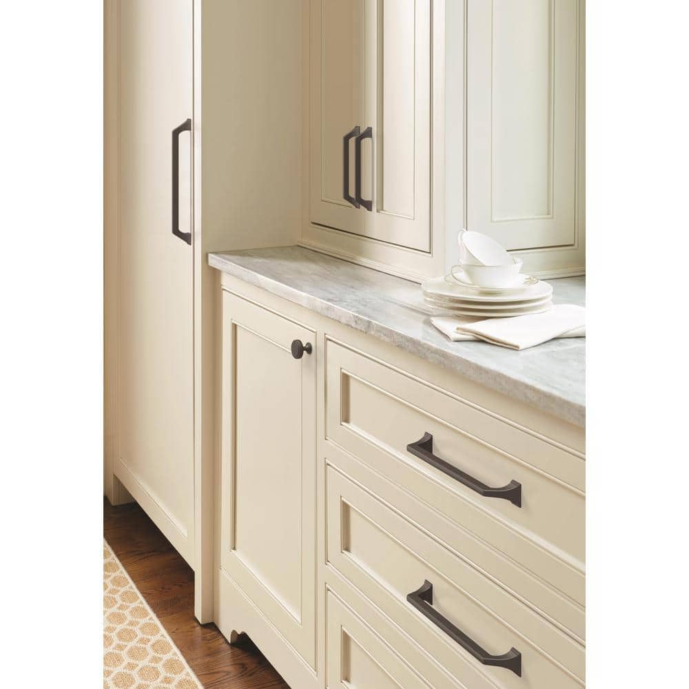 Matte Black Zinc Cabinet Drawer Pull with Mounting Hardware