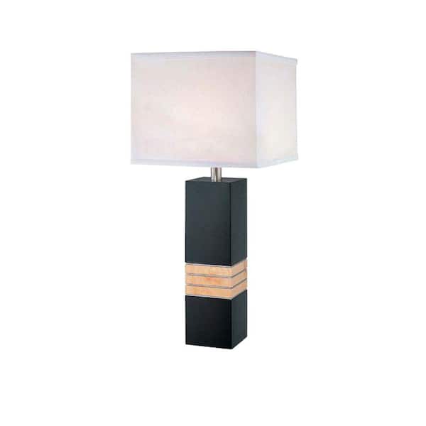 Illumine Designer Collection 26.5 in. Two Tone Incandescent Table Lamp