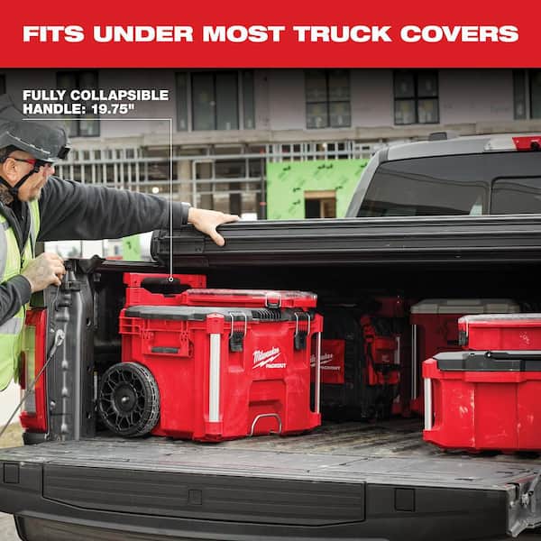 mobley works militaly box キャスター付き Milwaukee 52 in. W x 22 in. D Red Mobile Workbench Cabinet and