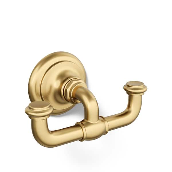 Artifacts J-Hook Robe/Towel Hook in Vibrant Brushed Moderne Brass