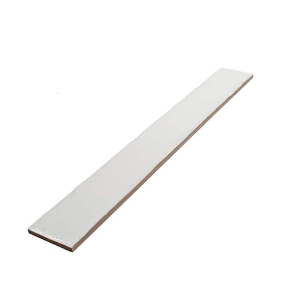 Apollo Tile Valenza 2 in. x 16 in. Glossy Soft White Ceramic