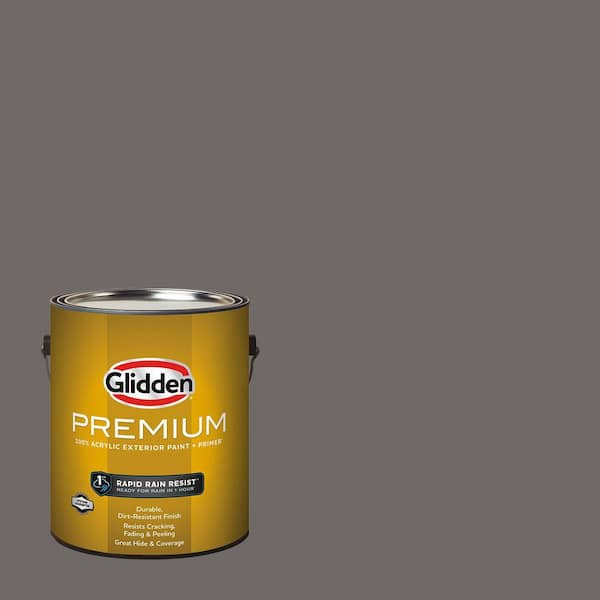 Glidden Premium 1 gal. PPG1002-6 Gibraltar Gray Flat Exterior