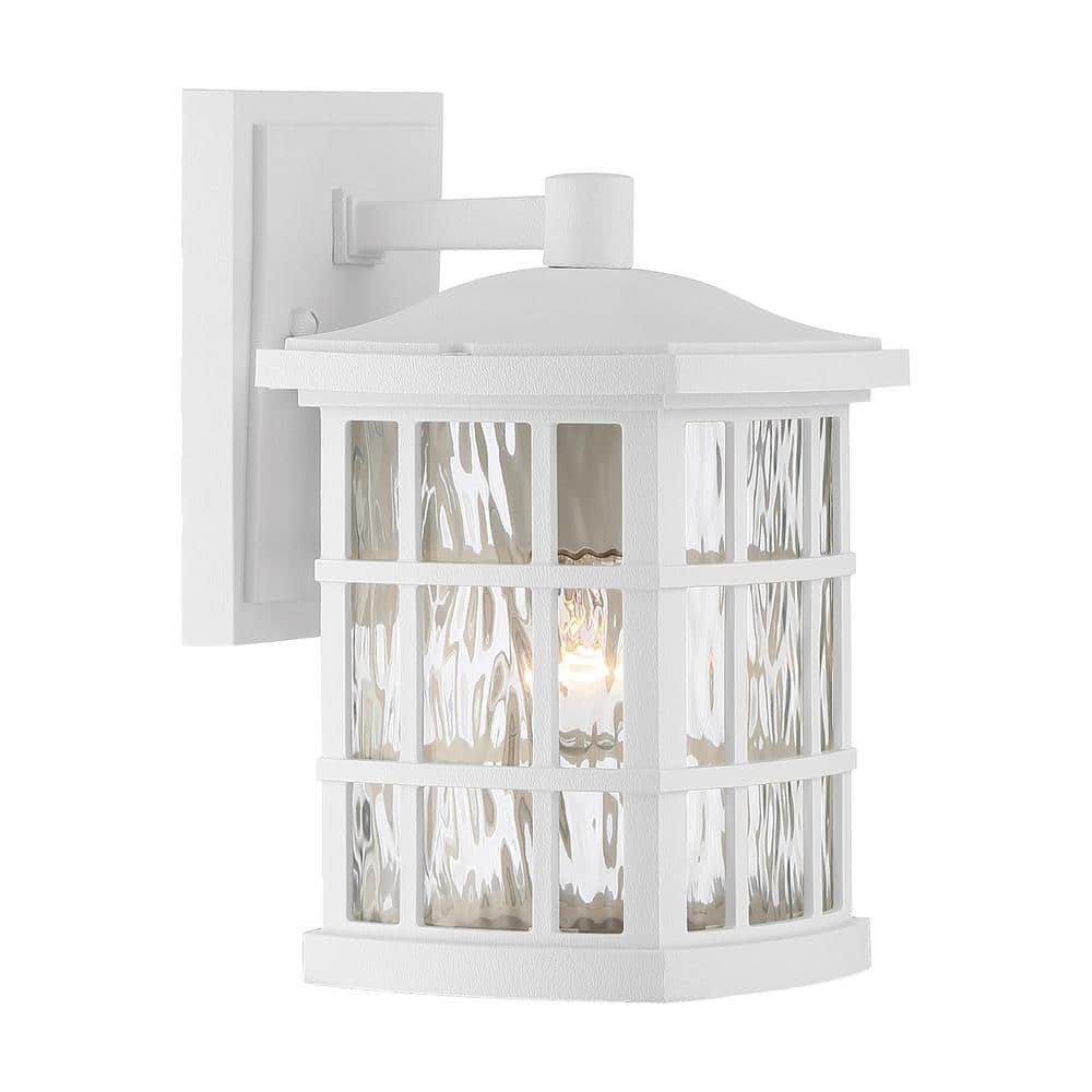 Stonington 1-Light White Outdoor Wall Lantern Sconce price history on PriceWatchPro