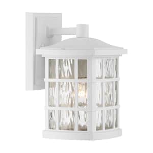 Stonington 1-Light White Outdoor Wall Lantern Sconce