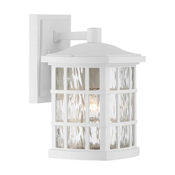 Quoizel Stonington 1-Light White Outdoor Wall Lantern Sconce