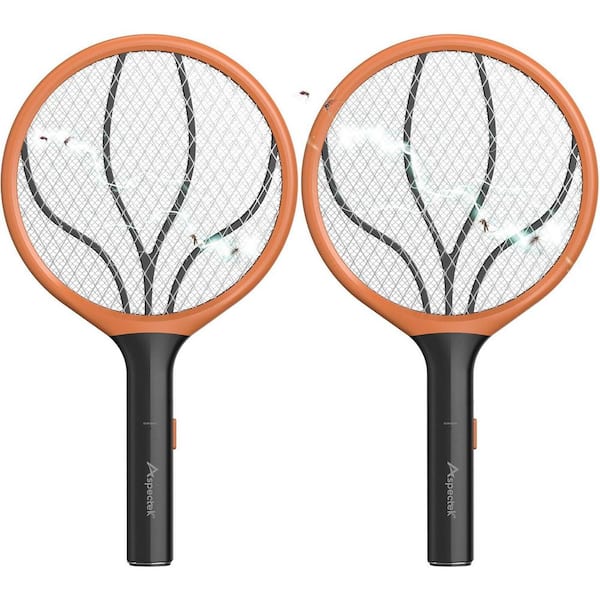 2-Pack Electric Fly Swatter, Handheld Insect and Mosquito Killer (2 x AA Batteries Not Included)