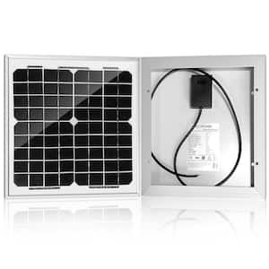 10-Watt 12-Volt Mono Solar Panel, Compatible with Portable Chest Fridge Freezer Cooler