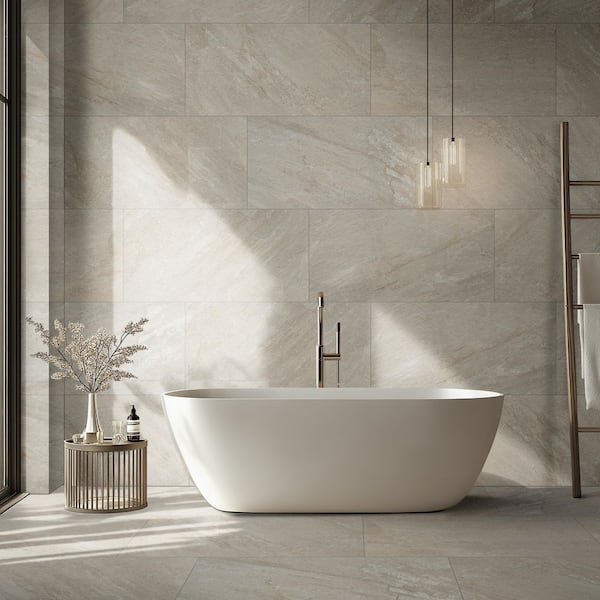 Sevres Desert Amber 24 in. X 48 in. Matte Porcelain Slate Look Floor And Wall Tile (16 sq. ft. /Case)