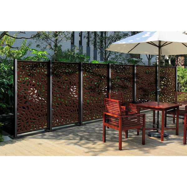 DESIGN VU Evergreen 6 ft. x 3 ft. Espresso Recycled Polymer