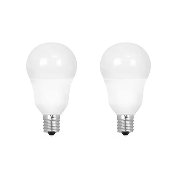 Feit Electric 60 Watt Equivalent A15 Intermediate Dimmable Cec White Finish Led Ceiling Fan Light Bulb Bright 3000k 2 Pack Bpa1560n 930ca The Home Depot - What Is The Brightest Light Bulb For A Ceiling Fan