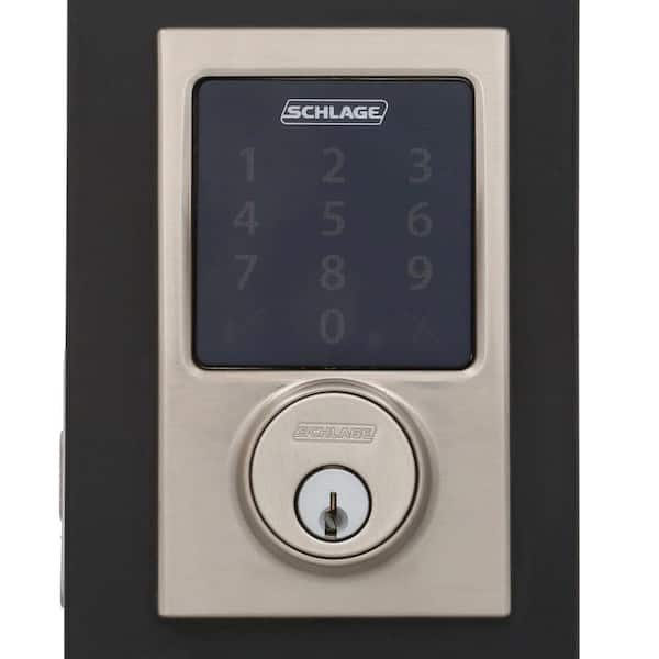 SCHLAGE Sense Smart Deadbolt with Century Trim in Satin Nickel (BE479 CEN  619)