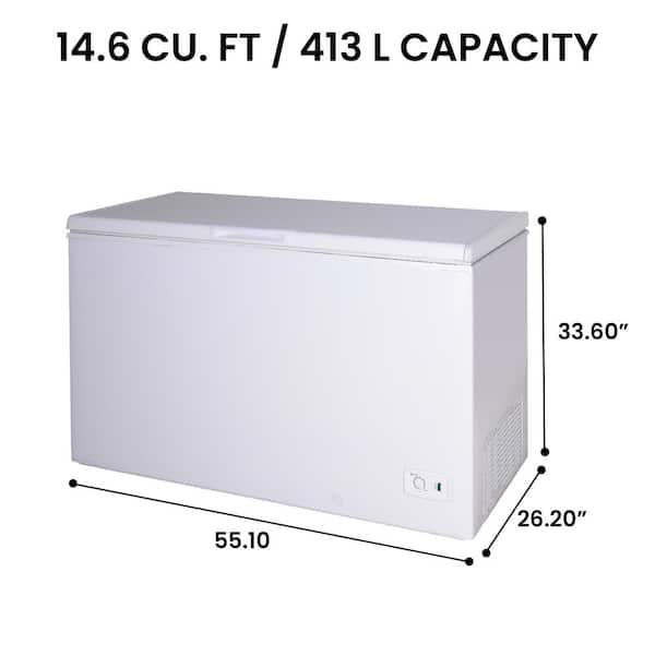 KENMORE 55.10 in. 14.6 Cu. Ft. (413L) Manual Defrost Chest Freezer