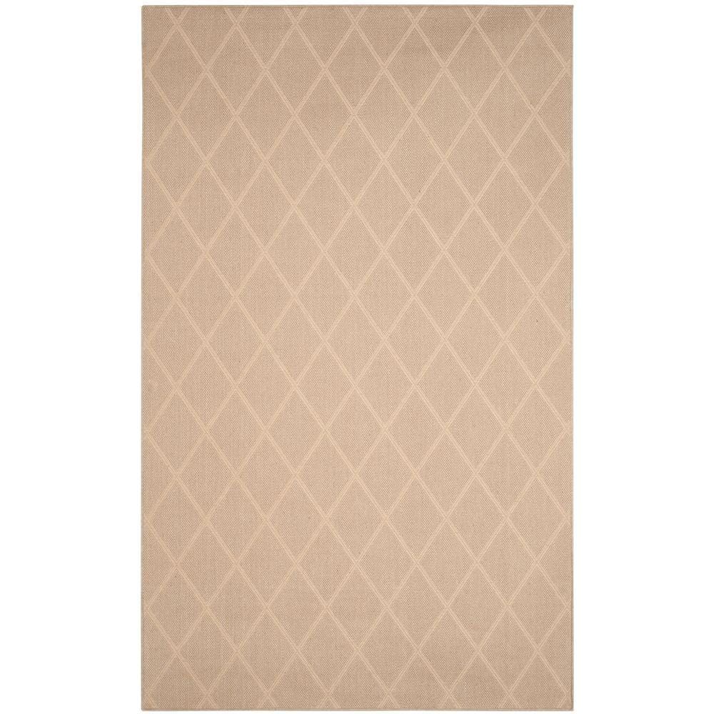 SAFAVIEH Palm Beach Belize Geometric Area Rug  Seagrass  4  x 6