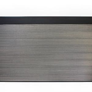 Euro Style Estate 4 ft. H x 6 ft. W Oxford Grey Aluminum/Composite Horizontal Fence Section