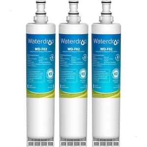 WD-4396508,3-Pack, Refrigerator Water Filter Replacement for Whirlpool 4396510, EDR5RXD1, NLC240V, PNL240V, 4396508p