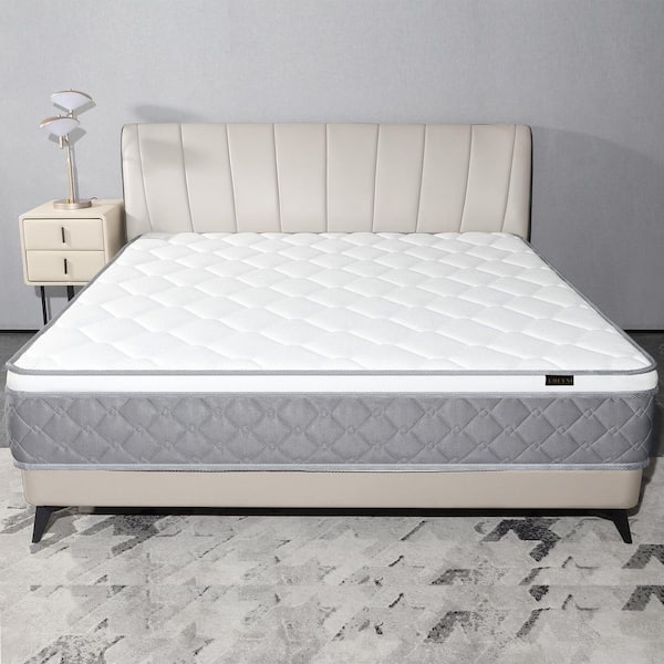 Twin Size Medium Hybrid Euro Top 12 in. Bed-in-a-Box Mattress