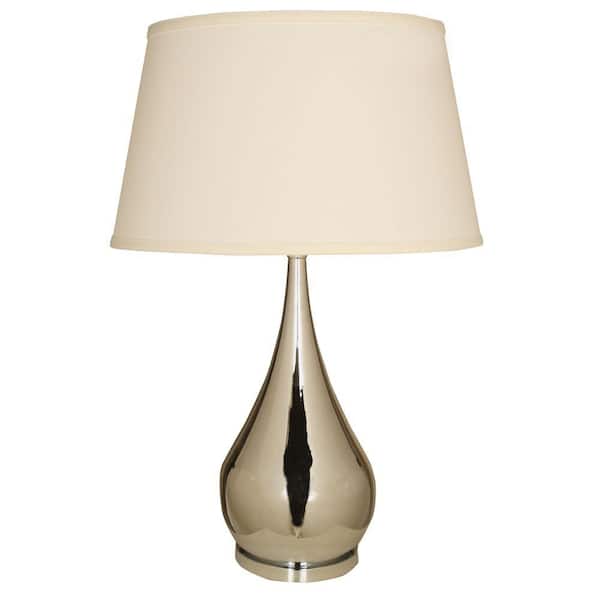 Unbranded 28.75 in. Silver Teardrop Table Lamp with Shade