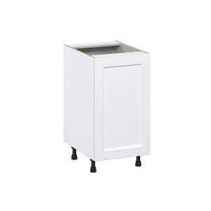 18 in. W x 34.5 in. H x 24 in. D Mancos Bright White Shaker Assembled 2 Waste Bins Pull Out Kitchen Cabinet