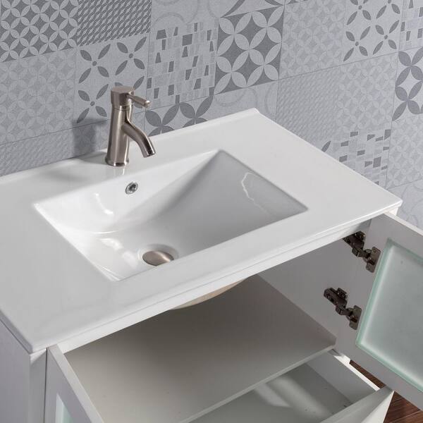Vanity Art Brescia 36 In W X 18 D, Azucena 24 5 Wall Mounted Single Bathroom Vanity Set
