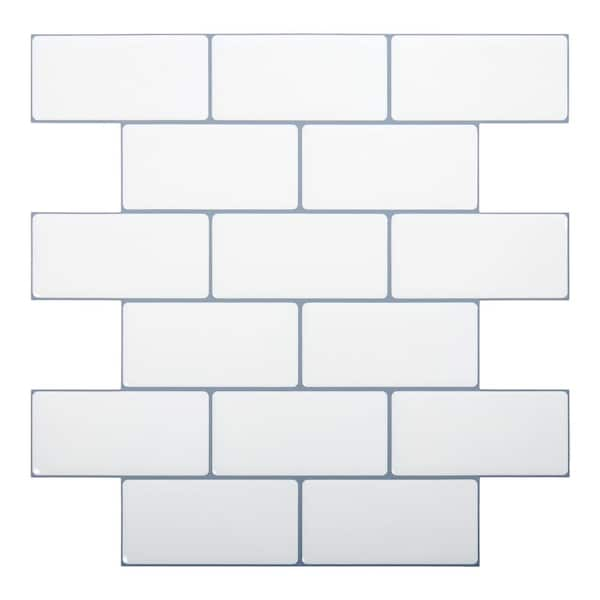 Peel and Stick Wall Tiles for Kitchen Backsplash Bathroom and Living Room  10734DC-6 - The Home Depot