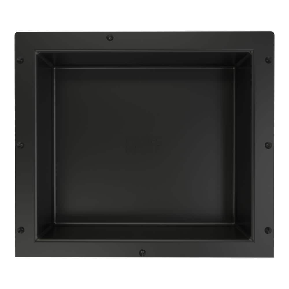 Black Tileable Plastic Freestanding Shower Niche