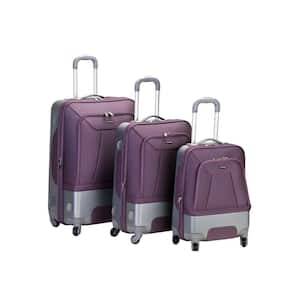 Rome Hybrid EVA/ABS 3-Piece Softside Luggage Set, Lavender