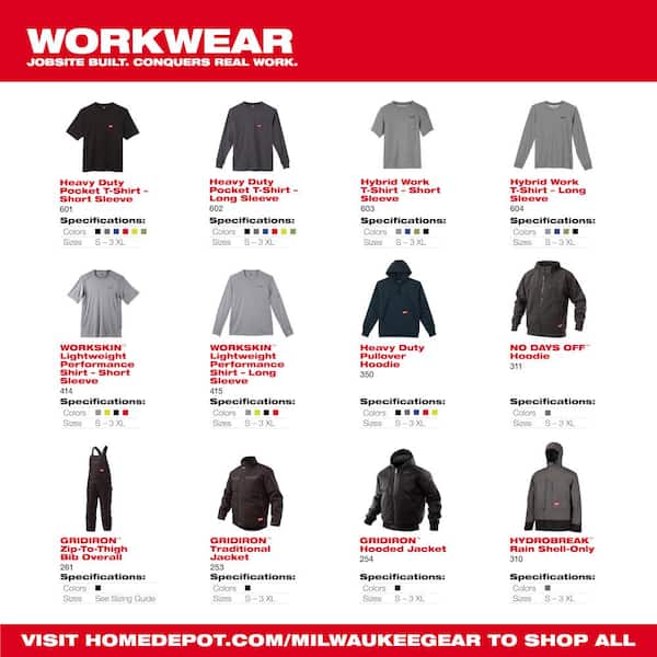 Milwaukee Men's 2X-Large Multi-Color Cotton/Polyester Hybrid Long