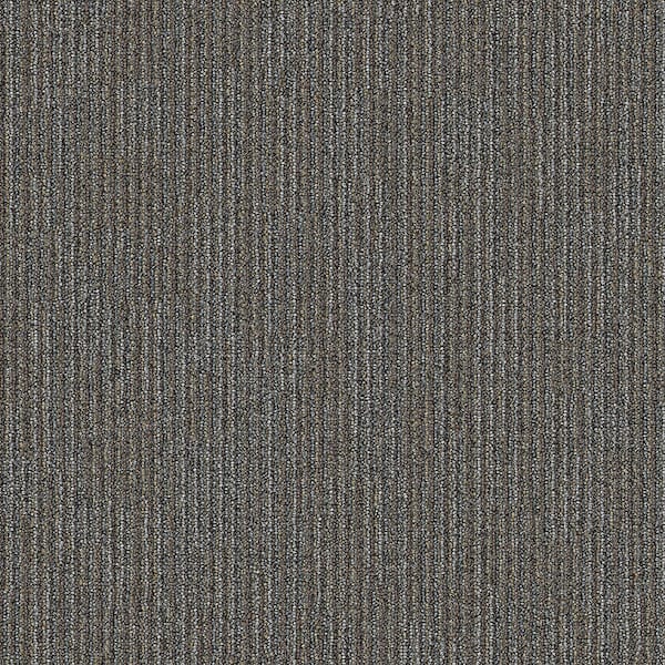 Merrick Brook - Fission - Gray Commercial 24 x 24 in. Glue-Down Carpet Tile Square (96 sq. ft.)