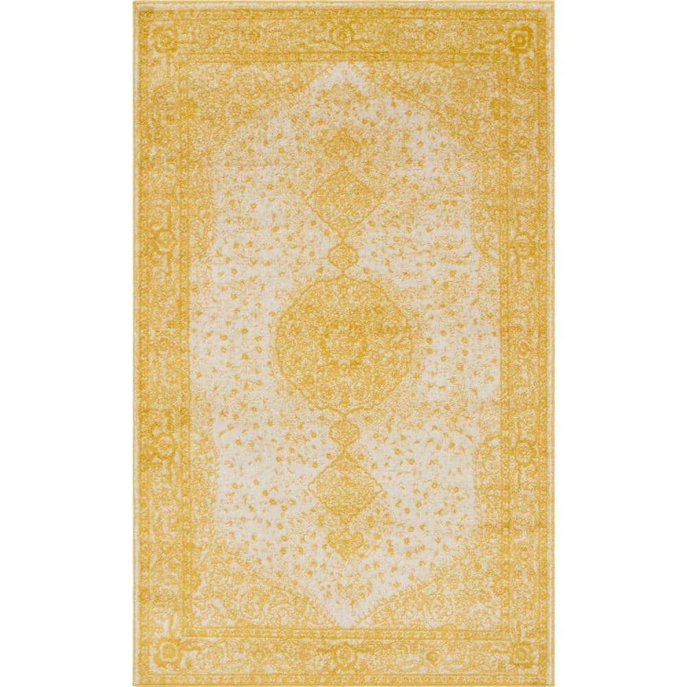 Yellow 5 ft. x 8 ft. Bromley Area Rug price history on PriceWatchPro