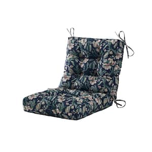 Outdoor Cushions Dinning Chair Cushions with back Wicker Tufted Pillow for Patio Furniture in 20" X20"X4", Floral
