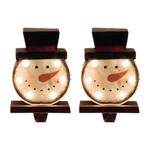 Marquee LED Snowman Head Stocking Holder (2-Pack)
