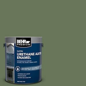1 gal. #PPU10-01 Scallion Urethane Alkyd Satin Enamel Interior/Exterior Paint