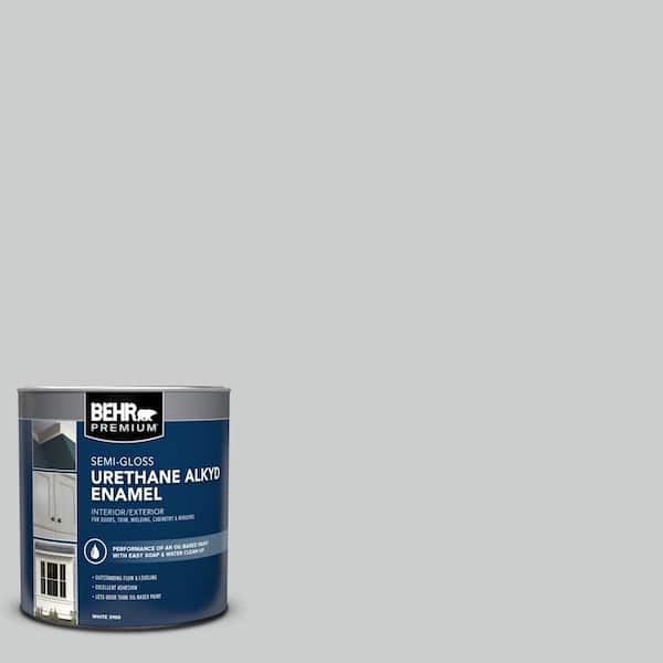 BEHR PREMIUM 1 qt. #PPU26-16 Hush Urethane Alkyd Semi-Gloss Enamel Interior/Exterior Paint